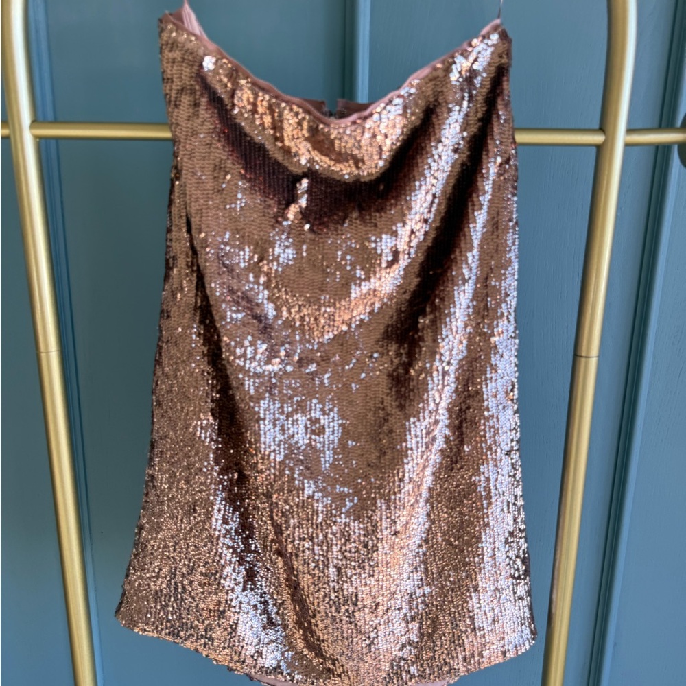 Sequin Rose Gold Skirt NWT